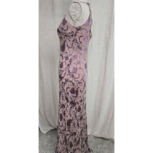Laundry Shelli Segal Floral Maxi Dress Silk Blend Vintage Y2K Pink Women’s Sz 2 - Picture 3 of 13